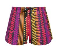 Lion Face in Folk Style Women Lounge Shorts Pajama Bottoms Workout Yoga Elastic Waist Drawstring,XL