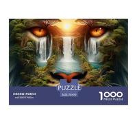 Lion Face Landscape Pezzi Cartone Resistenti Ideale Per Allenare Pensiero Logico, Memoria E Concentrazione Nel Tempo Libero 70x50cm/1000pcs