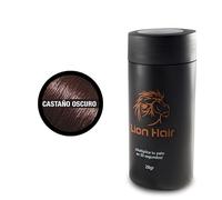 LION HAIR. Fibre capillari 28 g. Moltiplica i capelli in 30 secondi. Densificatore dei capelli. Microfibre di cotone per uomo e donna. (Dark Brown (castano scuro))