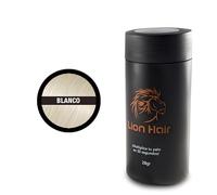 LION HAIR. Fibre capillari 28 g. Moltiplica i capelli in 30 secondi. Densificatore dei capelli. Microfibre di cotone per uomo e donna. Bianco (Bianco puro))