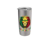 Lion Juneteenth storia nera Lion Face 1865 Juneteenth Leone Bicchiere termico in acciaio inox doppia parete