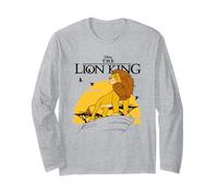 Lion King Standing Over A Rock Maglia a Manica