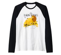 Lion King Standing Over A Rock Maglia con Maniche Raglan