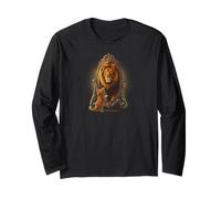 Lion Mirror Reflection Cat Kitty Ego Self Steam Maglia a Manica