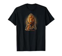 Lion Mirror Reflection Cat Kitty Ego Self Steam Maglietta