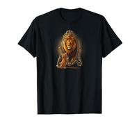 Lion Mirror Reflection Cat Kitty Ego Self Steam Maglietta con Stampa Grafica Economica