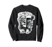 Lion of Judah And Jesus Prayer Christian T-Shirt Felpa