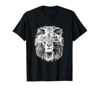Lion of Judah And Jesus Prayer Christian T-Shirt Maglietta