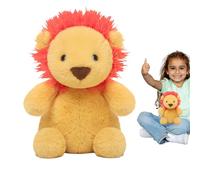 Lion Plush - Safari Plush, Wild Jungle Doll | Decorazione di Lions realistici, materasso di animali dello zoo, decorazione della camera da letto del bambino, lussi di pelliccia per bambini