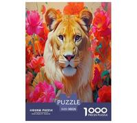 Lion Puzzle 1000 Pezzi Impossibile - Regalo Perfetto 1000 Teile King of The Forest Giochi Educativo E Giocattoli Sfida Regalo Divertente Gioco Per Famiglie Für Erwachsene Und Kinder Ab 8 Jahren 38x26c