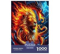 Lion Puzzle 1000 Pezzi Impossibile - Regalo Perfetto 1000 Teile King of The Forest Puzzle Giocattolo Decompressivo Intellettuale Educativo Intrattenimento Creativo Per La Decorazione Della Casa 70x50c