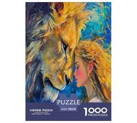 Lion Puzzle 1000 Pezzi Impossibile - Regalo Perfetto 1000 Teile King of The Forest Puzzle Giocattolo Decompressivo Intellettuale Educativo Intrattenimento Creativo Per La Decorazione Della Casa 38x26c