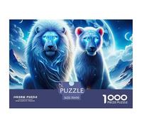 Lion Puzzle 1000 Pezzi Per Adulti E Ragazzi Impegnativo E Difficile Giochi Rilassamento,Idea Regalo Uomo E Donna 70x50cm/1000pcs