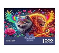 Lion Puzzle 1000 Pezzi Per Adulti Perfetto Per Appassionati Di Esperti Sfida Impossibile Intrattenimento Creativo Regalo Per La Famiglia Per Adulti E Bambini A Partire Da 12 Anni 70x50cm/1000pcs
