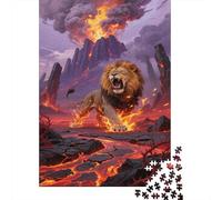 Lion Puzzle 1000 Pezzi, Strumento Cognitivo, Progetto Condiviso, Opera Da Mostrare 1000pcs (75x50cm)