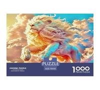 Lion Puzzle 1000 Pièces Pour Adultes Et Enfants Dès 14 Ans Jeux De Défi Jouets Éducatifs De Qualité Supérieure - Activité Familiale Parfaite 70x50cm/1000pcs
