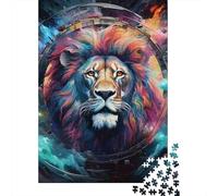 Lion Puzzle Da 1000 Pezzi, Geometria Dinamica, Attività Catartica, Opera Da Esporre 1000pcs (75x50cm)