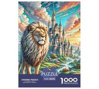 Lion Puzzle Da 1000 Pezzi Stimolare Sa Creatività Gioco Familiare Festa Aziendale Giochi Rilassamento E Intelligence Per Adulti E Bambini Da 12 Anni 38x26cm/1000pcs