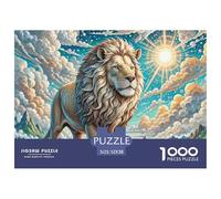 Lion Puzzle Da 1000 Pezzi Stimolare Sa Creatività Gioco Familiare Festa Aziendale Giochi Rilassamento E Intelligence Per Adulti E Bambini Da 12 Anni 52x38cm/1000pcs