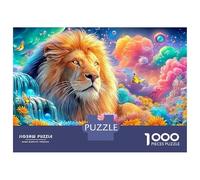 Lion Rests in A Sunflower Field Puzzle Da 1000 Pezzi The Lion Classico E Sfidante, Regalo Per Tutte Le Età 38x26cm/1000pcs