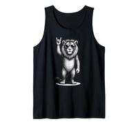 Lion Rock Music Retro Vintage Amante degli animali Canotta