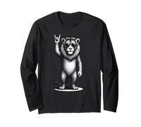 Lion Rock Music Retro Vintage Amante degli animali Maglia a Manica