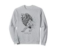 Lion Rule the Wild Regal King Ferce Predator Vibe da giungla Felpa