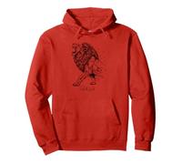 Lion Rule the Wild Regal King Ferce Predator Vibe da giungla Felpa con Cappuccio
