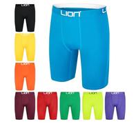LION SPORTSWEAR Pantaloncini a compressione per calcio e sport, strato base multiuso per uomini e bambini, ideali per palestra, allenamento e corsa, Blu reale, S