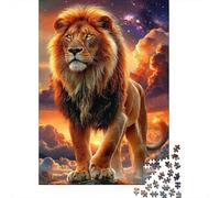 Lion Standing Sky Puzzle 1000 Pezzi Puzzle Adulti Impegnativo E Difficile Per Straordinario Regalo Per Amore E Amico 38x26cm/1000pcs
