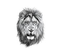 Lion Tiger Temporary Tattoos For Men Boys Realistic Waterproof Tattoos For Adult Party Supplies(001)