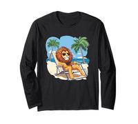 Lion vive la sua vita migliore in una vacanza tropicale Maglia a Manica