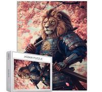 Lion Warrior - Puzzle da 1000 pezzi per adulti Fantasy Anime Style Art puzzle colorato fai da te per la decorazione della casa, regali puzzle per la famiglia, perfetto per serate di gioco, 50 x 70 cm