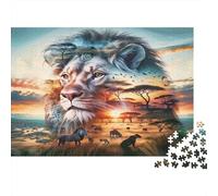Lion Wildlife Art Puzzle Classico 1000 Pezzi Adulti E Ragazzi Attività Indoor Puzzle Difficile Scelta Amazon Gioco Di Logica Cartone Premium 70x50cm/1000pcs