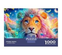 Lion with A Heart-shaped Crown Puzzle Da 1000 Pezzi The Lion Gioco Di Allenamento Mentale Per Adulti E Bambini 52x38cm/1000pcs