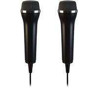 Lioncast 2x Microfono USB Universale Per Computer, Karaoke e Gaming; Compatibile con Wii, PS3, PS4, Xbox One & Giochi per PC come Guitar Hero, Rock Star, etc.; Cavo da 2.95m - Nero