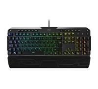 Lioncast LK300 RGB Tastiera Meccanica per Giochi (16,8 Milioni di Colori, Interruttori Rossi, Software di Programmazione, LED, USB, QWERTZ, Poggiapolsi) in Nero