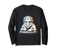 Lione Dj Rave Festival Felino Raver Illusione ottica Techno Maglia a Manica