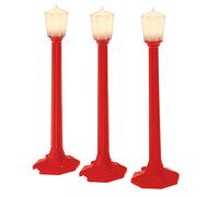Lionel 637151 Christmas Classic Street Lamps-Red (Set of 3) Lionel Classic Stree