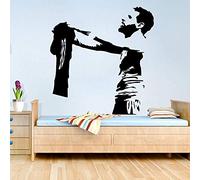 Lionel Messi Giocatore Di Calcio Adesivo Murale Camera Dei Bambini Camera Da Letto Barcellona Giocatore Di Calcio Decorazione Murale Soggiorno Vinile Decorazione Domestica Stella 128X132Cm
