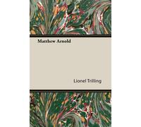 Lionel Trilling Matthew Arnold (Tascabile)