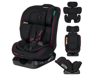 LIONELO AART I-SIZE Seggiolino Auto Bambini 0-12 anni, L'ultima Norma R129 (I-SIZE, Black Red)