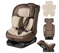 LIONELO AART I-SIZE Seggiolino Auto per Bambini 40-150 cm, Montaggio con Cinture di Sicurezza, Poggiatesta e Schienale Regolabili, Inserto Riduttore e Linguinale, Norma R129 i-Size