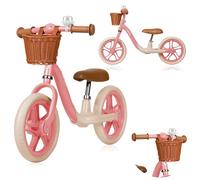 lionelo Alex Bici senza pedali per bambini da 3 anni fino 30kg Resistente e leggera solo 3kg Ruote in schiuma EVA 30cm Manubrio e sella regolabili Blocco dello sterzo Poggiapiedi Cestino
