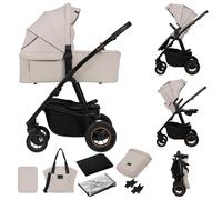 LIONELO Amber Passeggino 2 in 1 Set con Navicella da 0 a 48 Mesi / 22 kg