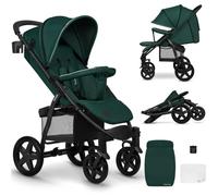 Lionelo Annet passeggino leggero pieghevole per bambini fino 48mesi o 22kg, regorabile, Con posizione sdraiata, Ruote EVA 28cm Cappottina XXL Zanzariera Coprigambe Portabibite