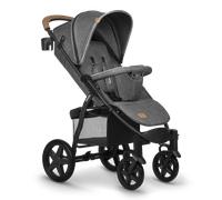 Lionelo Annet Plus - Passeggino Leggero Compatto Pieghevole da 0+M fino 22 Kg completo di Cappotta, Cestino Porta Oggetti, zanzariera e Corrimano colore St...