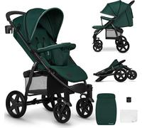 Lionelo Annet Plus - Passeggino Leggero Compatto Pieghevole da 0+M fino 22 Kg completo di Cappotta, Cestino Porta Oggetti, zanzariera e Corrimano colore Gr...