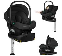 Lionelo Astrid i-Size Set Plus seggiolino auto con base ISOFIX 40-87 cm | Base girevole 180°, installazione contro marcia, protezione laterale, poggiatesta Memory Foam e inserto traspirante Dri-Seat