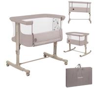 LIONELO Aurora Culla Co-Sleeping e Lettino da Viaggio 3 in 1 fino a 9 kg | Culla